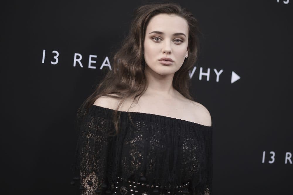 I worry that "13 Reasons Why" discourages students at risk for suicide from seeking help, writes Nancy Rappaport. Pictured: Katherine Langford, who plays Hannah Baker in "13 Reasons Why," at the LA premiere Thursday, March 30, 2017. (Richard Shotwell/AP)