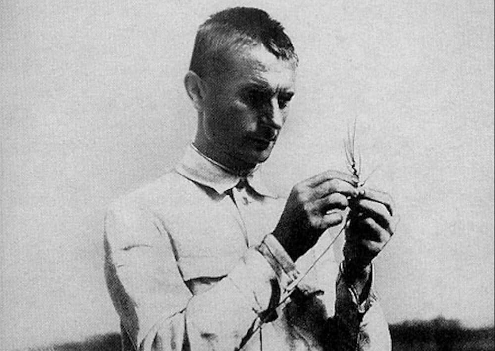 Soviet "scientist" Trofim Lysenko examines some wheat. His infamy stemmed in part from his pseudoscientific claims about agriculture. (Wikimedia Commons)