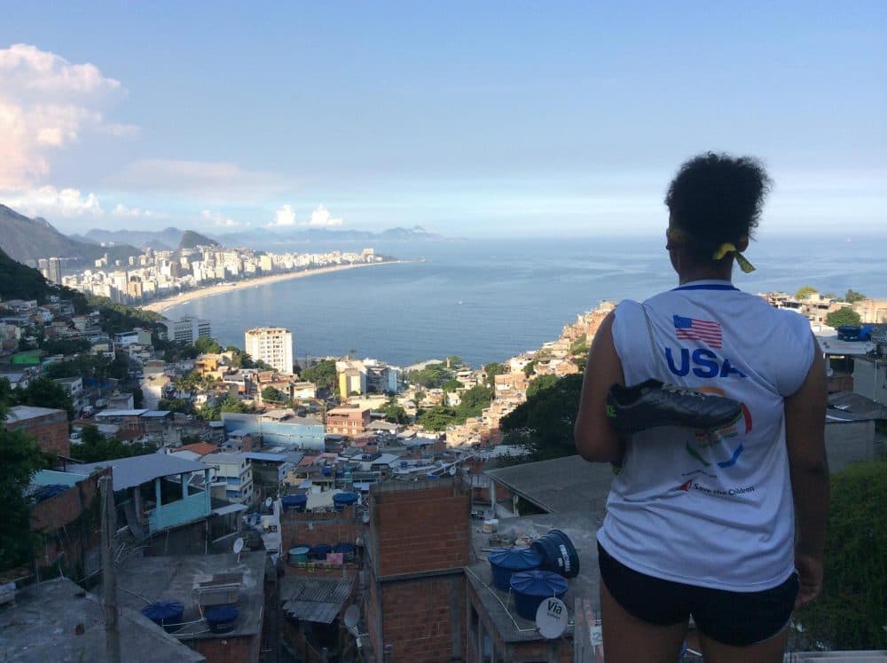 In Brazil, Shauntel Payton met other kids from Zimbabwe, Burundi, the Philippines and 15 other countries at the Street Child World Cup. (Courtesy of Lisa Wrightsman)