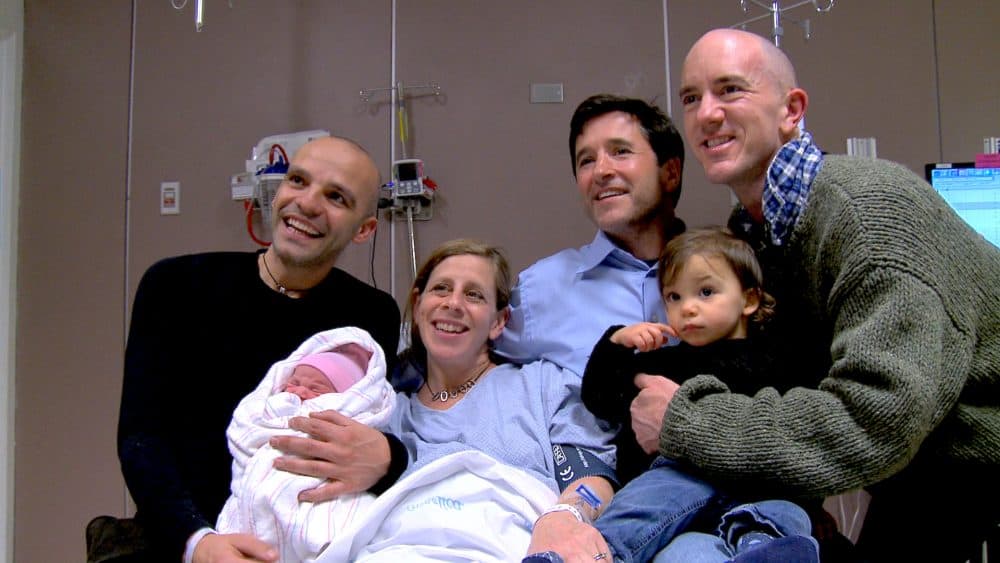 Hospital portrait of the family. (Lorenzo Ciniglio/The Guys Next Door)