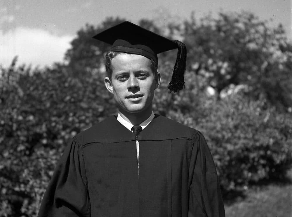 John F. Kennedy is seen during his graduation from Harvard in 1940.  (John F. Kennedy Presidential Library)