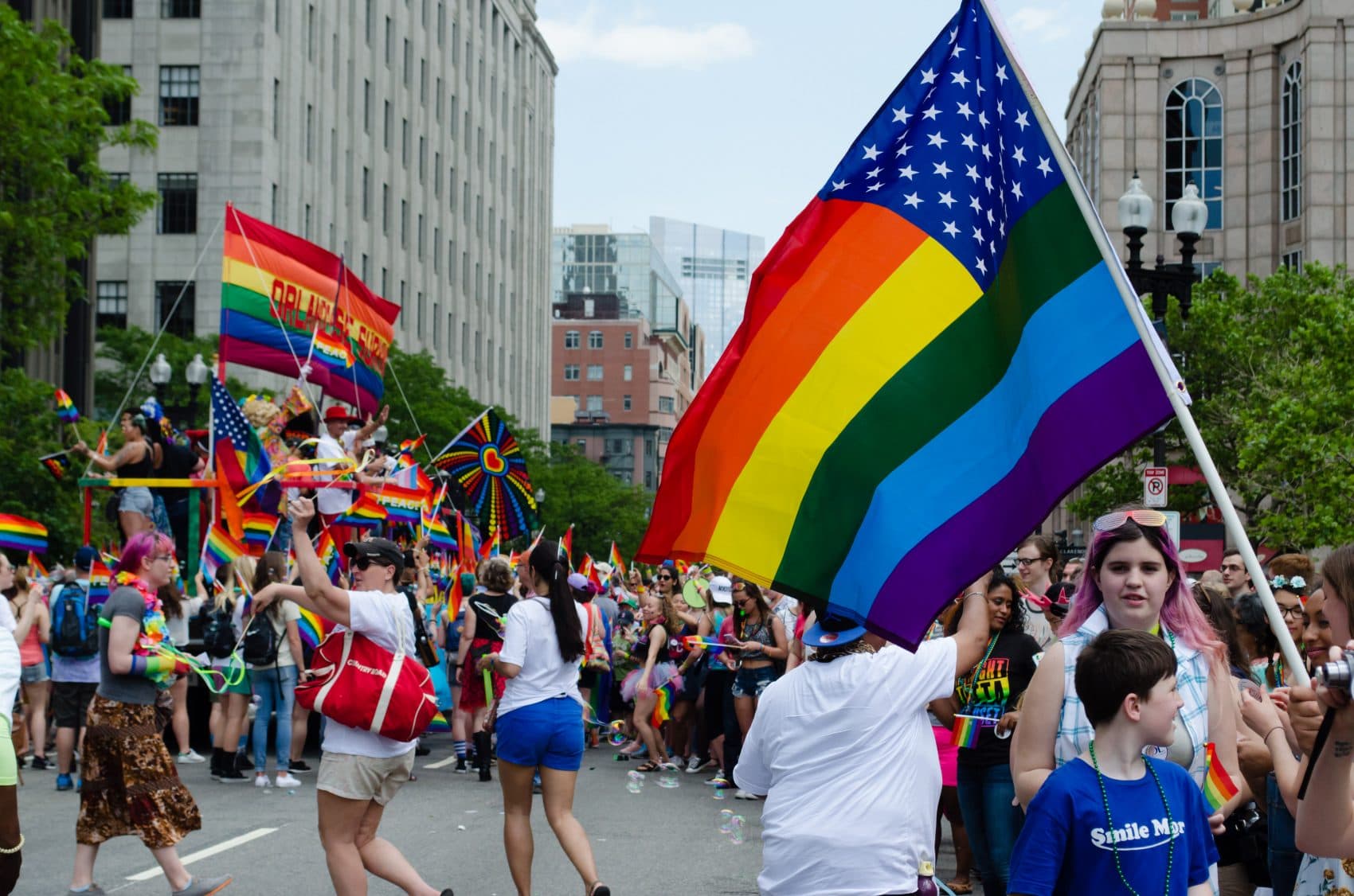 Crowds Take To Boston's Streets For Pride Day Parade