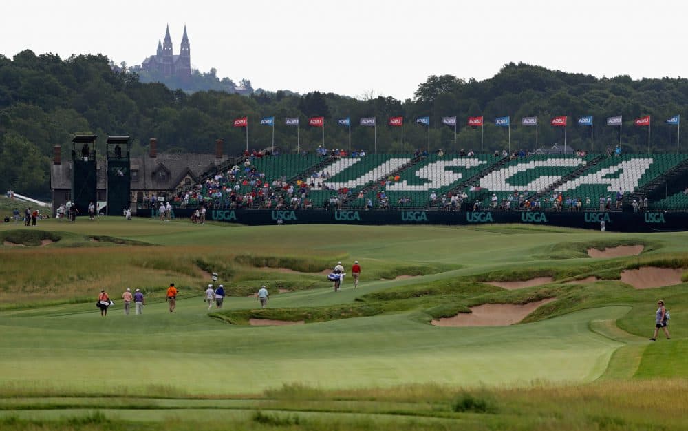 A general view of the course during a practice round prior to the 2017 U.S. Open at Erin Hills on June 14, 2017, in Hartford, Wisc. (Streeter Lecka/Getty Images)