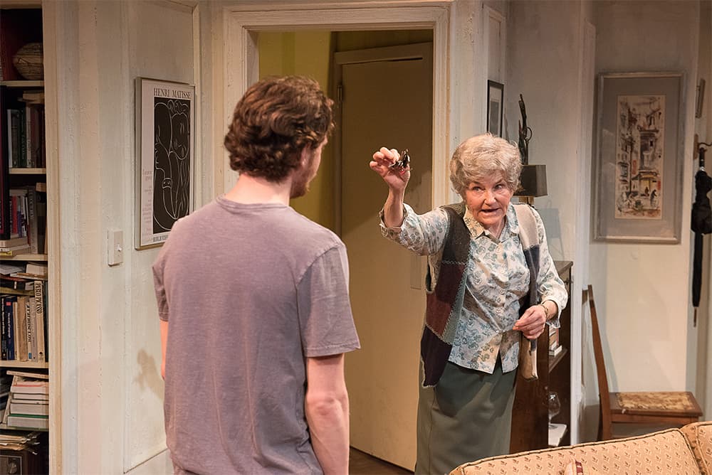 Annette Miller with Gregory Boover in "4000 Miles" at Shakespeare & Company. (Courtesy of Christopher Duggan)