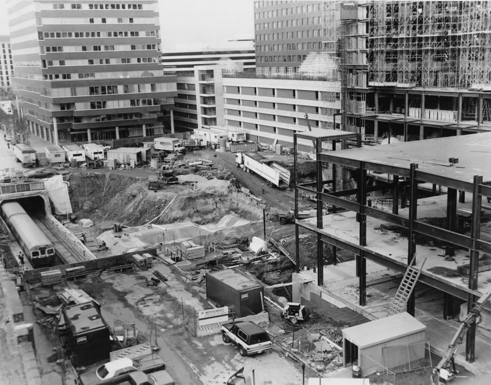 A view of Kendall Square back before it was a hub of the biotech sector. (Courtesy Cambridge Redevelopment Authority)