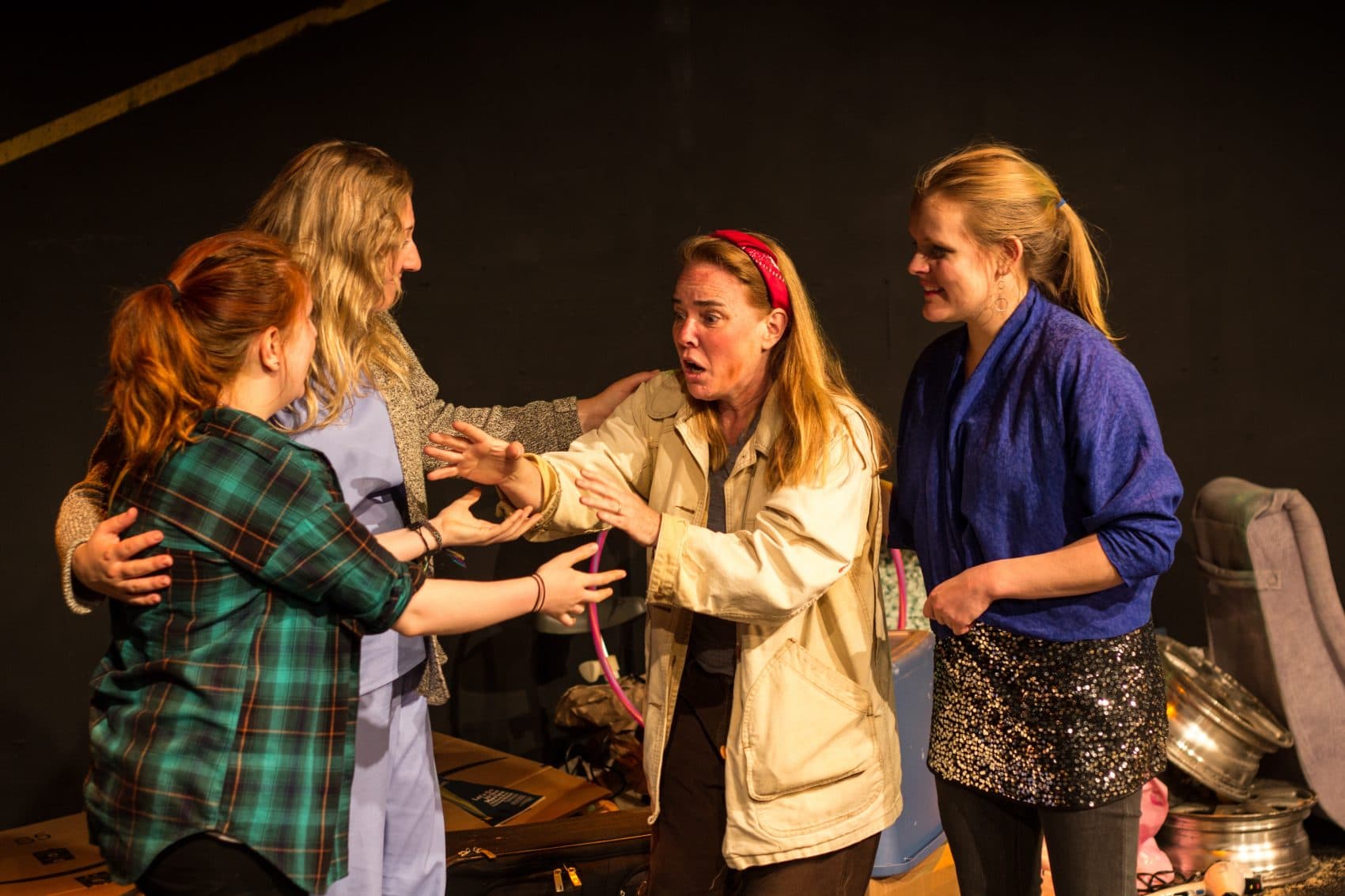 Kira Compton, Lydia Jane Graeff, Gale Argentine and Amie Lytle in "Los Meadows." (Courtesy Paul Fox/Boston Public Works)