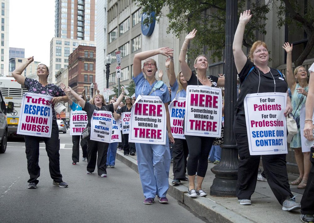 Tufts Medical Center Nurses Go On Strike CommonHealth