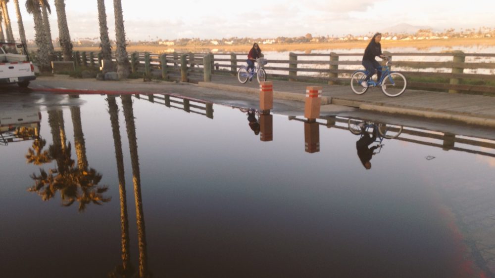 Flooding at south Seacoast Drive in Imperial Beach, Calif. (Courtesy of the city of Imperial Beach)