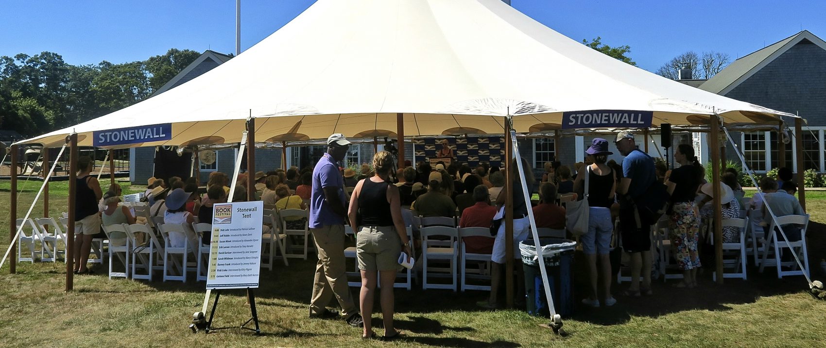 A previous year's festival. (Courtesy Martha's Vineyard Book Festival)