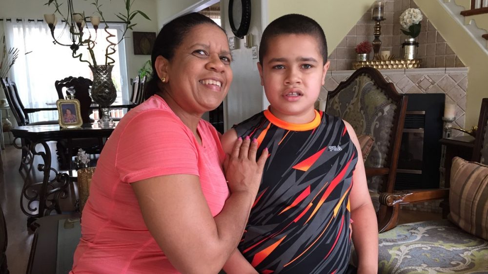 Francisca Castelli and her son, James. James was a student at Wordsworth Academy in Fort Washington, Penn. (Avi Wolfman-Arent/WHYY)