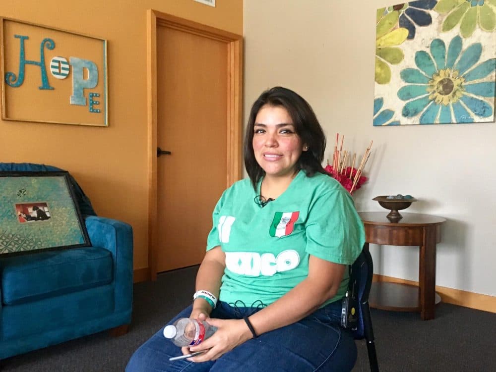 Nereyda Rangel's newborn baby girl was one of 10 babies flown from Corpus Christi to Fort Worth's Cook Children's Medical Center. (Stella Chávez/KERA)