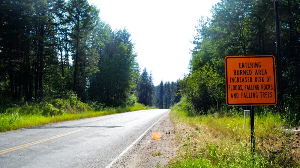 The Spokane Reservation in eastern Washington was hit by a wildfire last year. (Eilis O'Neill for WHYY)