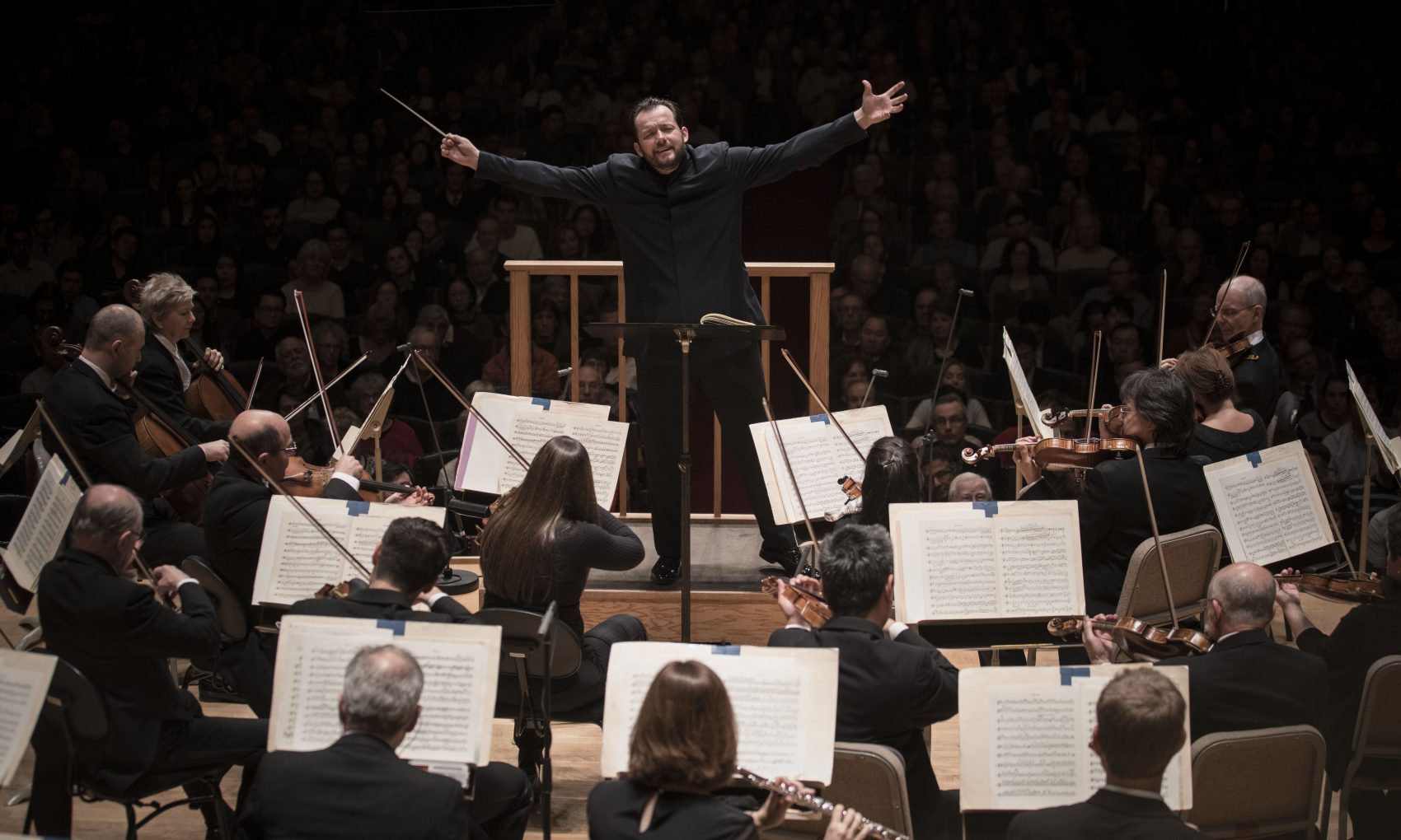 Andris Nelsons conducts the Boston Symphony Orchestra. (Courtesy Marco Borggreve)