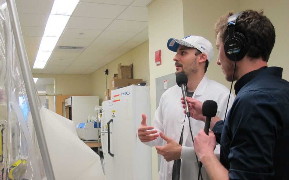 Jonathan Scheiman (left) always wanted to make it to the NBA. Instead he ended up at Harvard University's Wyss Institute as a postdoctoral fellow in synthetic biology. (Alex Schroeder/Only A Game)