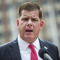 Boston Mayor Marty Walsh speaks during a press conference in August. (Jesse Costa/WBUR)