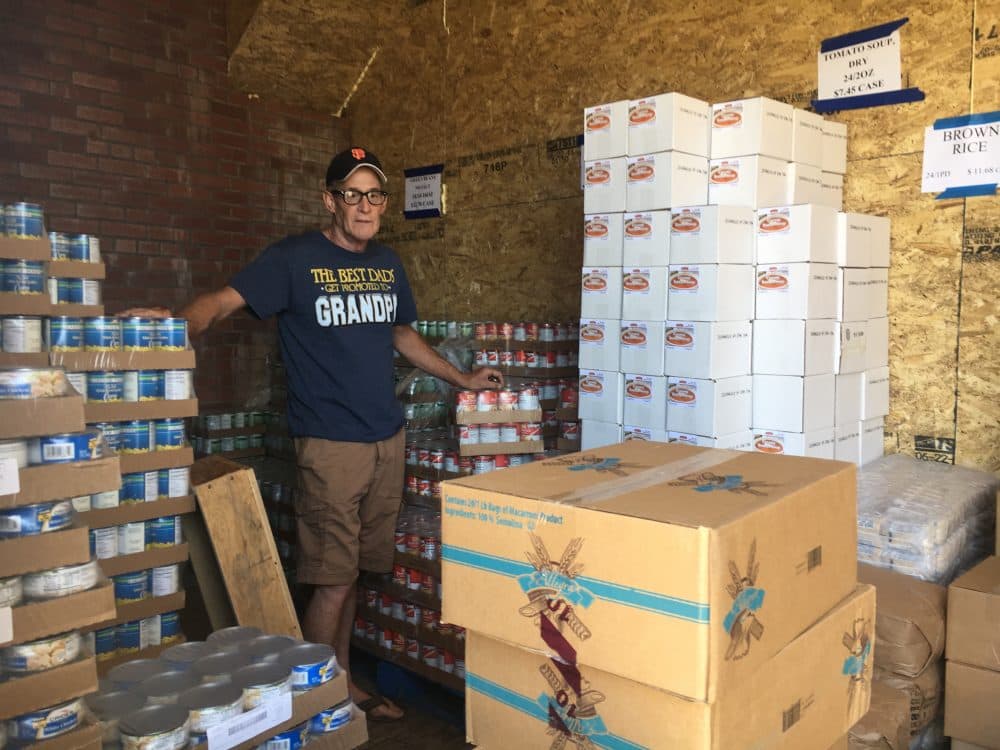 Jeff England delivers food to Trinity County California’s hungriest and most isolated residents. (Lisa Morehouse/KQED)