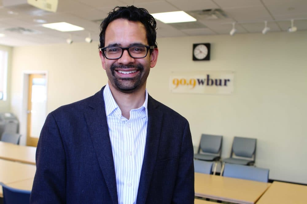 Harvard professor and MacArthur Genius fellow Sunil Amrith (Liz Gillis/WBUR)