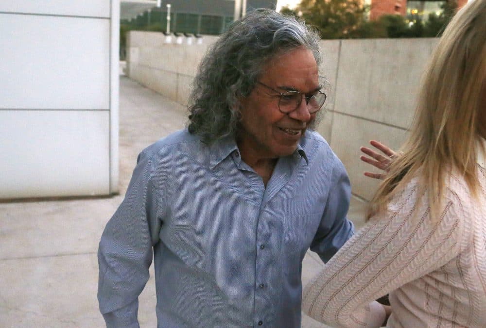 Billionaire founder of Insys Therapeutics John Kapoor leaves U.S. District Court after being arrested in Phoenix. (Ross D. Franklin/AP)