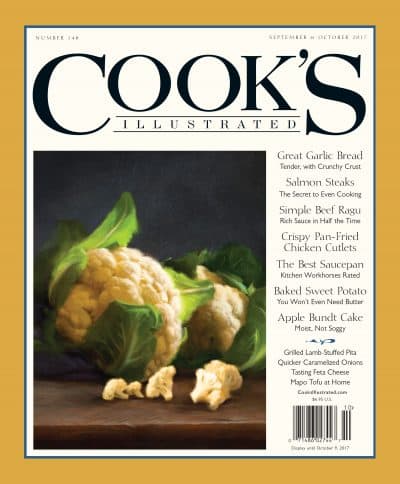 The cover of September/October 2017's Cook's Illustrated. (Courtesy America's Test Kitchen)