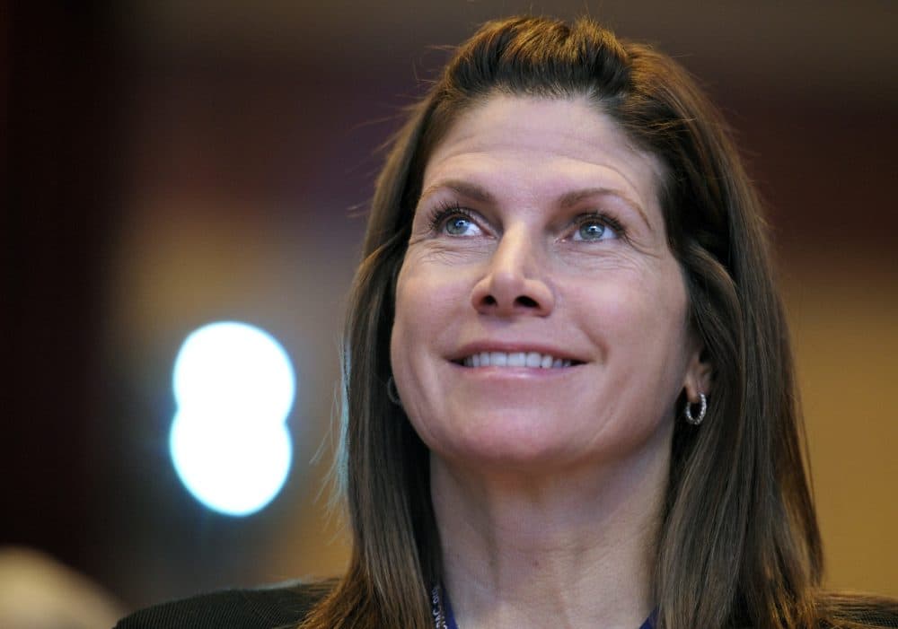 FILE - In this Feb. 12, 2011, file photo, then-Rep. Mary Bono, R-Calif., listens at the Conservative Political Action Conference (CPAC) in Washington. One current and three former female members of Congress tell The Associated Press they have been sexually harassed or subjected to hostile sexual comments by their male colleagues while serving in the House. For years Bono endured the increasingly suggestive comments from a fellow lawmaker in the House. But when the congressman approached her on the House floor and told her hed been thinking about her in the shower, shed had enough. (AP Photo/Cliff Owen, File)