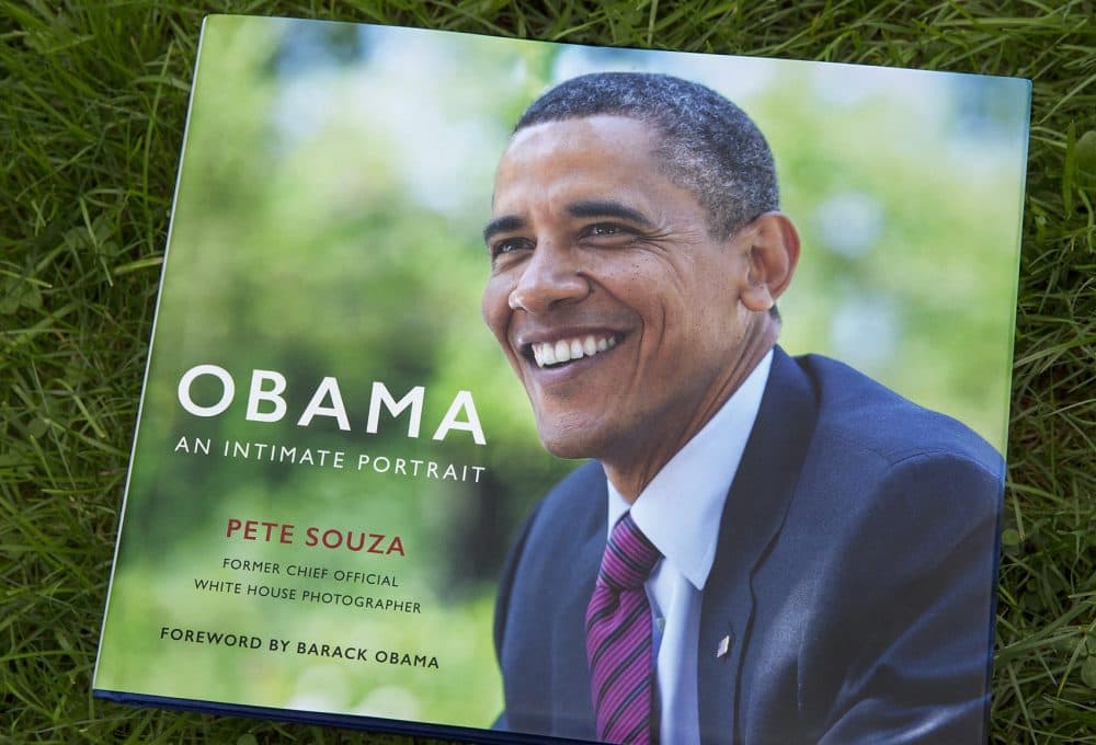 "Obama: An Intimate Portrait," by Pete Souza. (Robin Lubbock/WBUR)