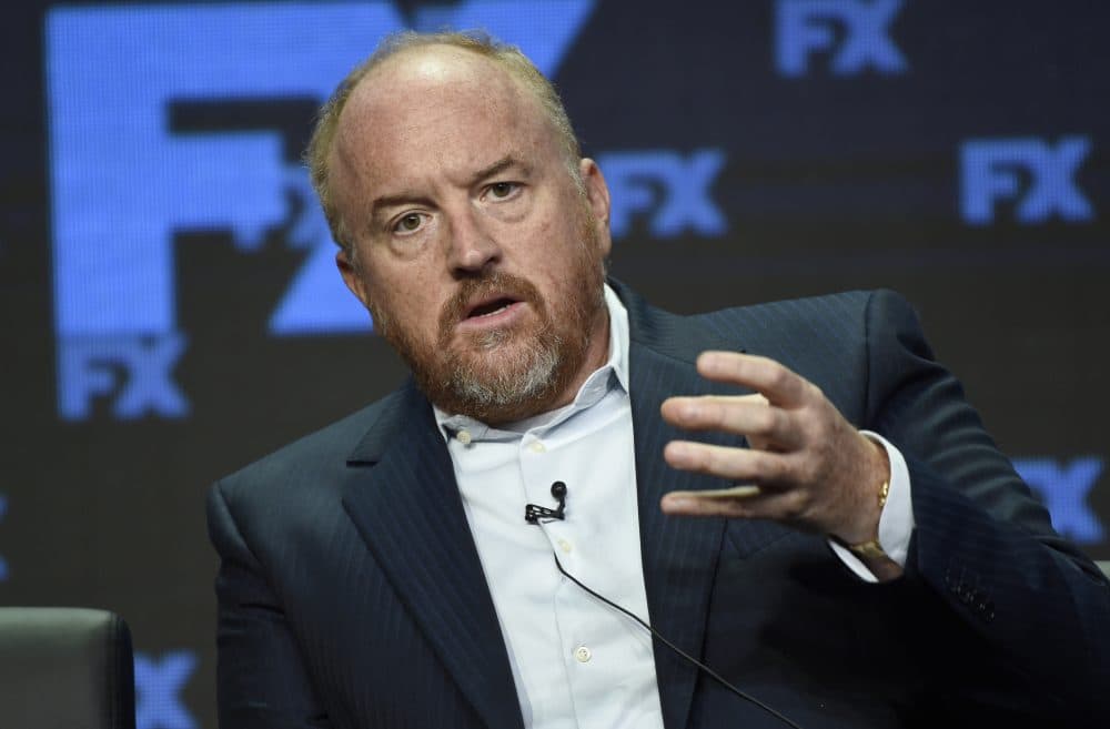 In this Aug. 9, 2017, file photo, Louis C.K., co-creator/writer/executive producer, participates in the "Better Things" panel during the FX Television Critics Association Summer Press Tour at the Beverly Hilton in Beverly Hills, Calif. (Chris Pizzello/Invision/AP)