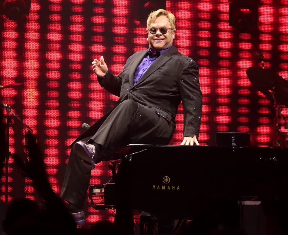 Elton John performs in concert during his Wonderful Crazy Night Tour at The Giant Center on Friday, Sept. 23, 2016, in Hershey, Pa. (Photo by Owen Sweeney/Invision/AP)
