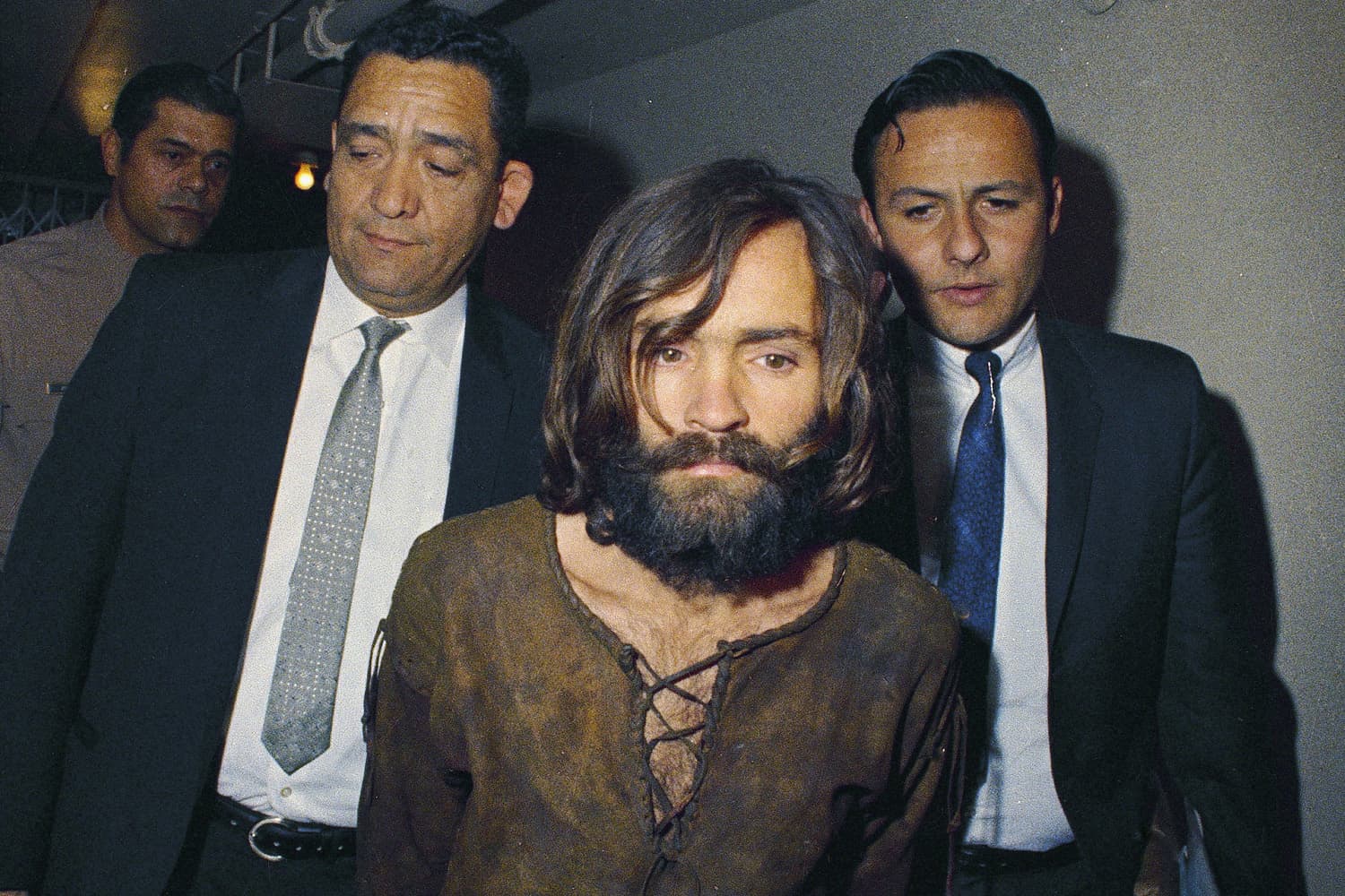 Charles Manson in a 1969 file photograph. (AP Photo, File)