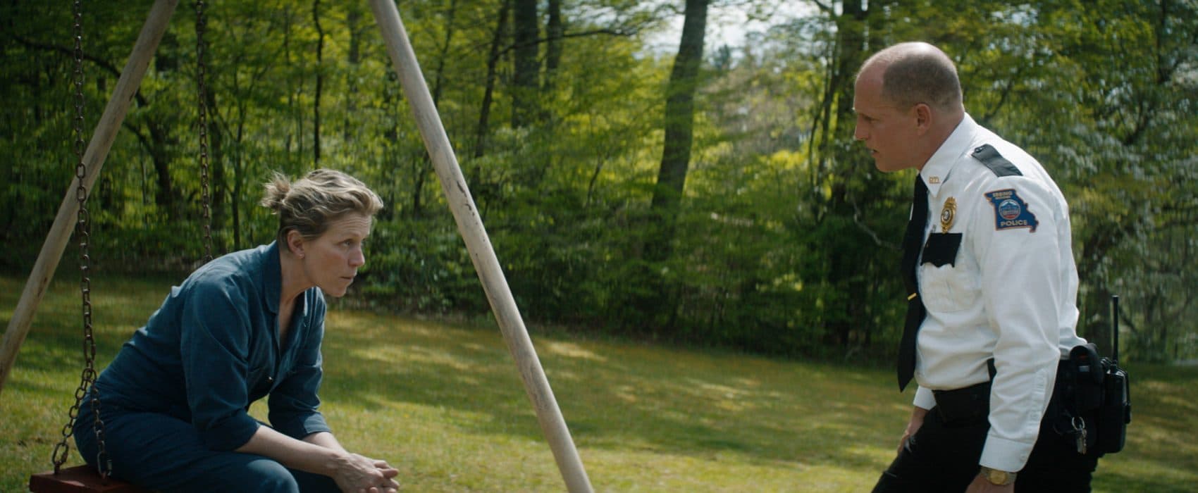 Frances McDormand and Woody Harrelson in "Three Billboards Outside Ebbing, Missouri." (Courtesy Fox Searchlight Pictures)