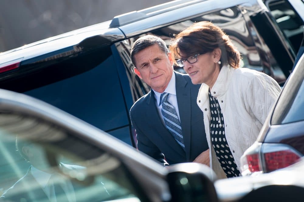 Michael Flynn, former national security adviser to President Trump, arrives at federal court on Dec. 1, 2017 in Washington, D.C. (Brendan Smialowski/AFP/Getty Images)