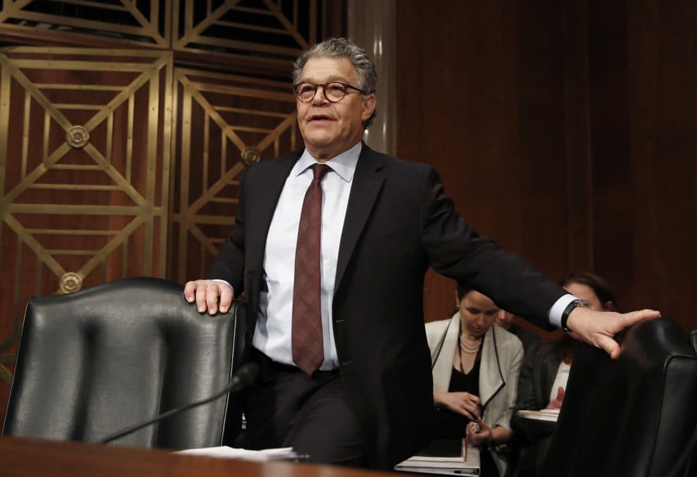 In this Nov. 29, 2017 photo, Senate Health, Education, Labor and Pensions Committee member Sen. Al Franken, D-Minn., arrives at a Senate Health, Education, Labor and Pensions Committee hearing on Capitol Hill in Washington. (Carolyn Kaster/AP)