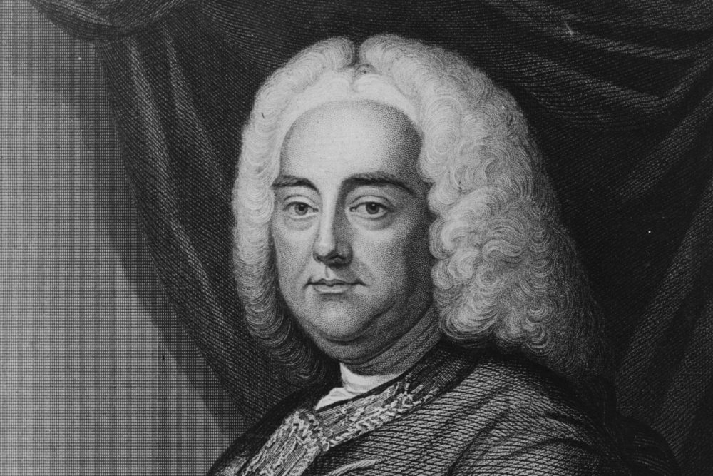 German-born composer George Frederick Handel, circa 1726. (Hulton Archive/Getty Images)