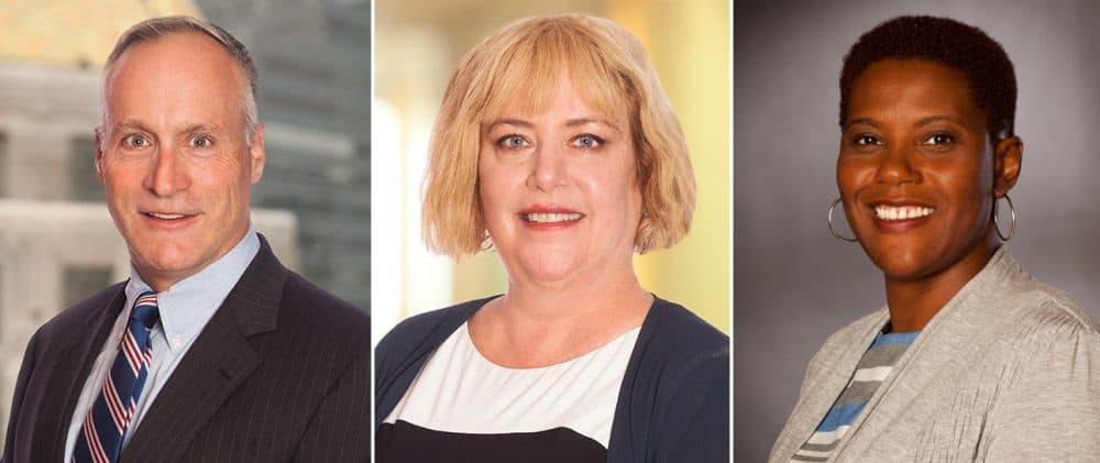Attorneys Anthony Fuller, Jody Newman, and Natashia Tidwell of Hogan Lovells will take the lead in the Senate Ethics Committee special investigation of Sen. Stanley Rosenberg. (Hogan Lovells/Courtesy)