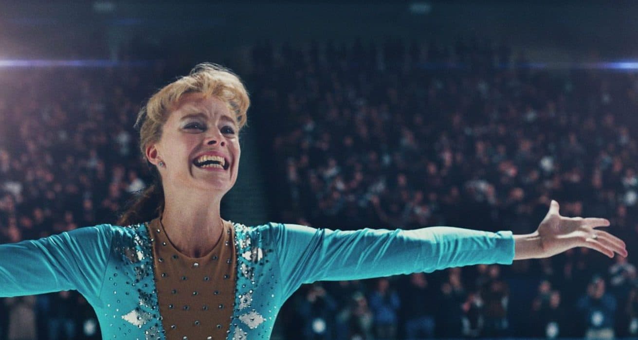 Tonya Harding, played by Margot Robbie, lands the triple axel in "I, Tonya." (Courtesy NEON and 30West)