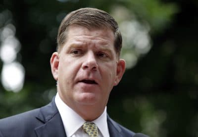 Boston Mayor Marty Walsh speaks on July 11, 2017. (Elise Amendola/AP)