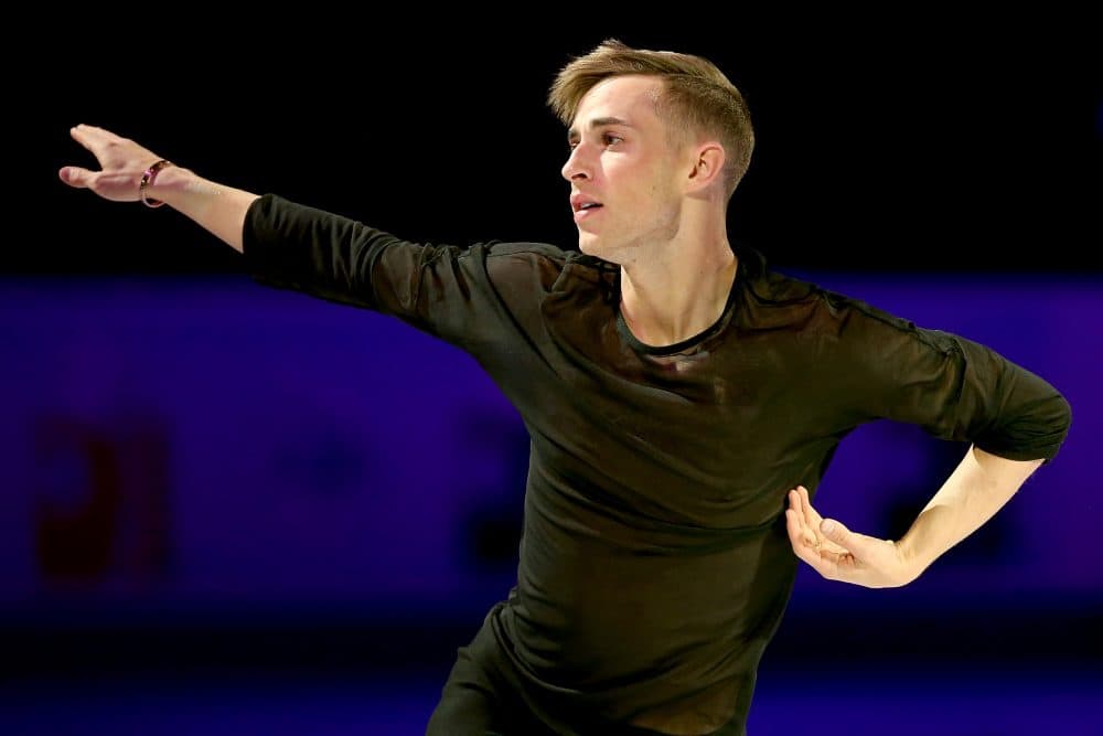 Adam Rippon skates in the Smucker's Skating Spectacular during the 2018 Prudential U.S. Figure Skating Championships at the SAP Center on Jan. 7, 2018 in San Jose, Calif.  (Matthew Stockman/Getty Images)