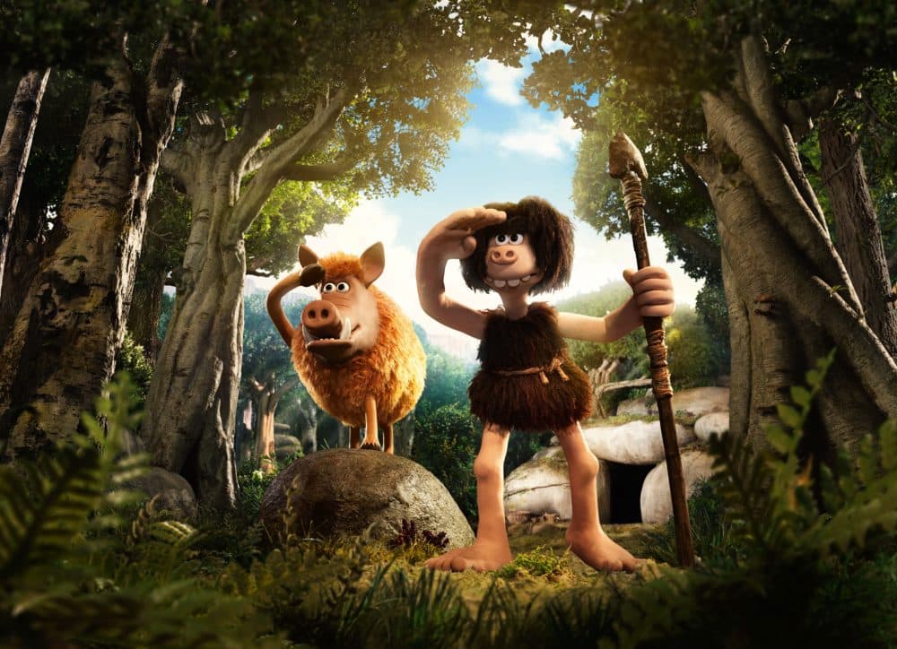 Hognob and Dug (Eddie Redmayne) in "Early Man." (Courtesy of Aardman)
