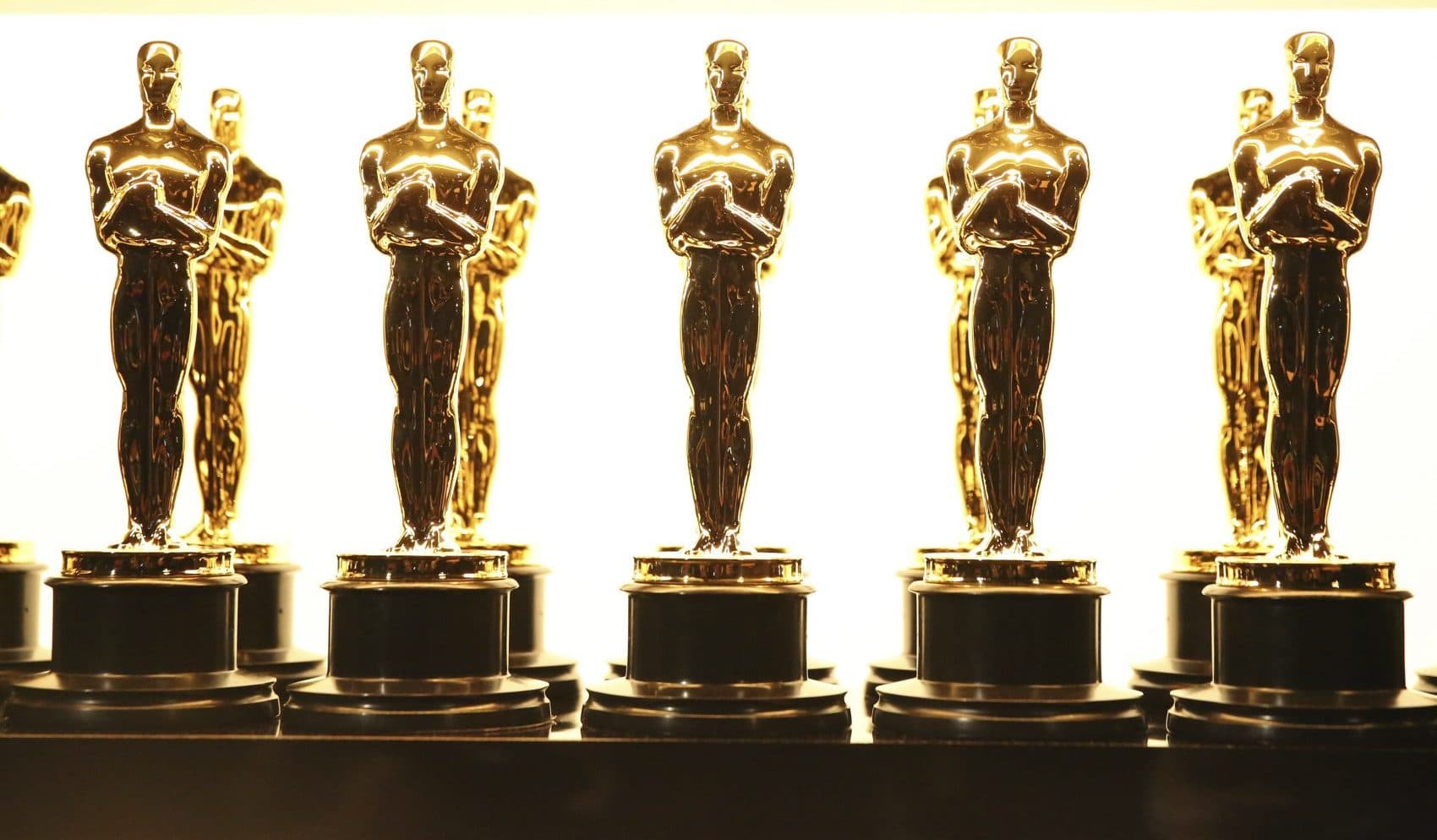 Oscar statuettes are seen backstage ahead of an Oscar ceremony. (Matt Sayles/Invision/AP)