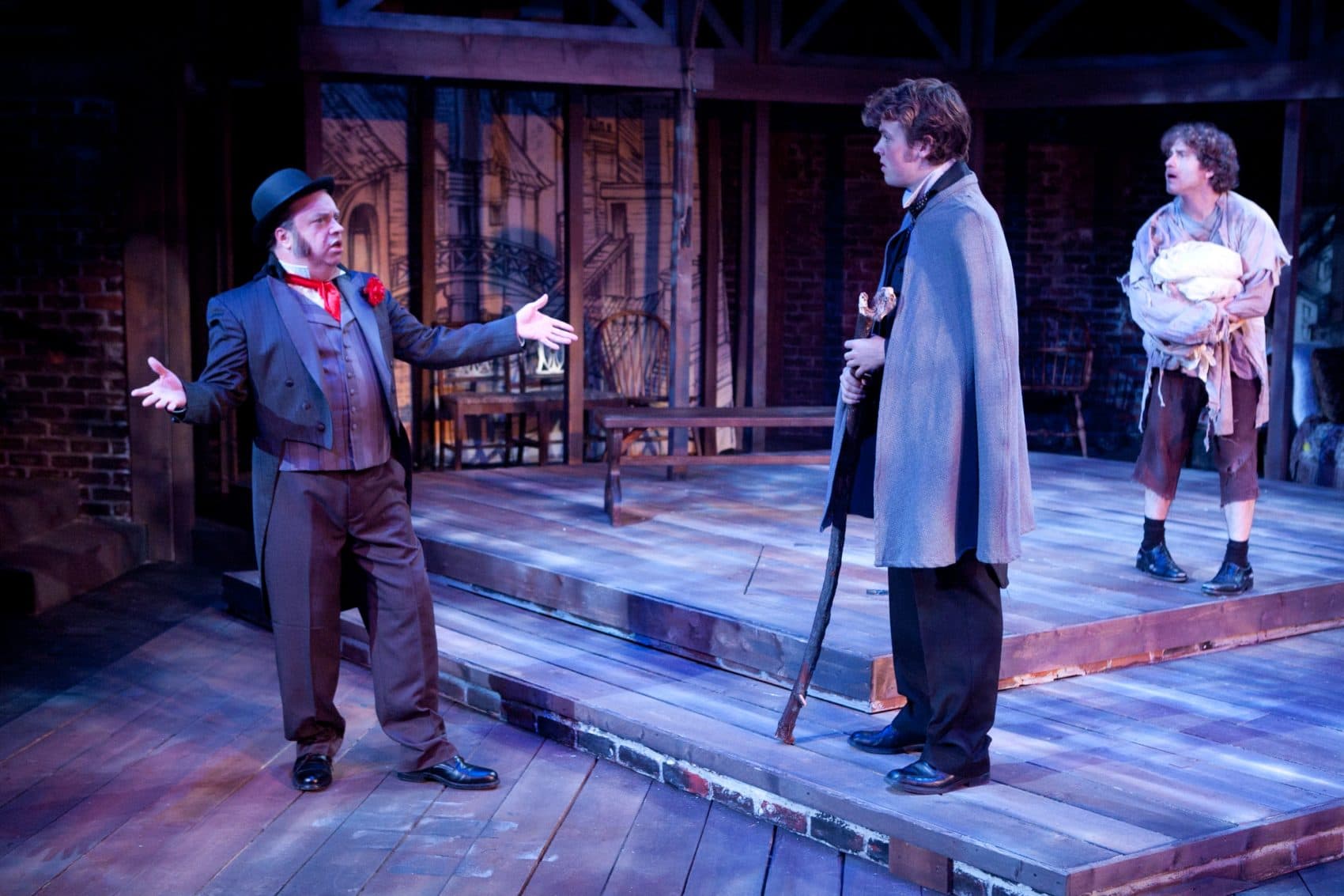 Larry Coen In "The Life and Adventures of Nicholas Nickleby." (Courtesy of Mark S. Howard Lyric Stage Company of Boston)