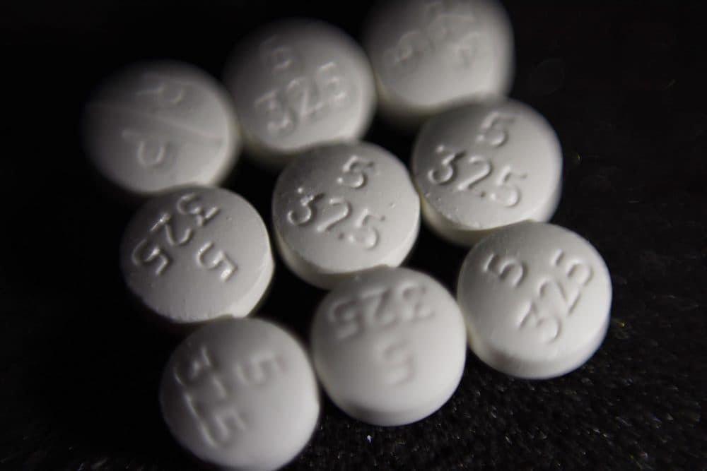 An arrangement of Percocet pills (Patrick Sison/AP)