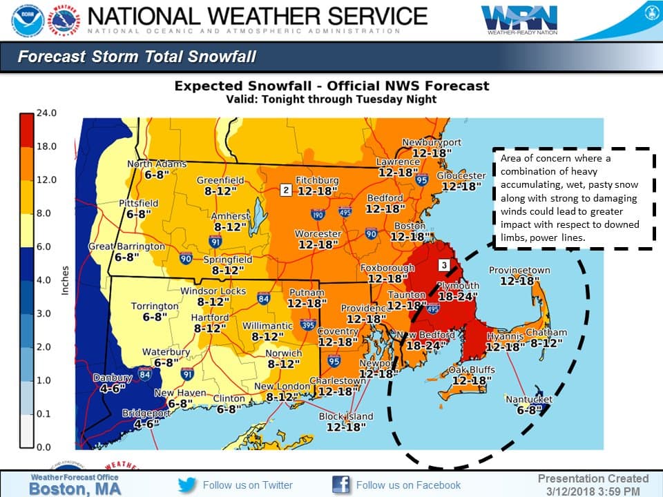 This Latest Nor'easter Could Bring 18 Inches Of Snow To Boston WBUR News