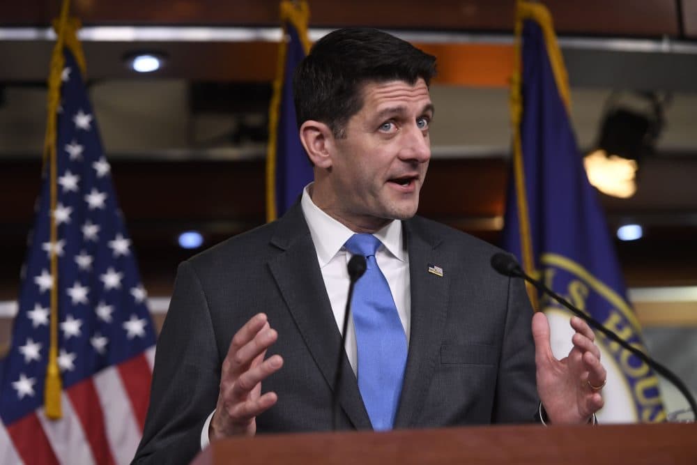 Speaker of the House Paul Ryan announces his retirement during a press conference on Capitol Hill in Washington, D.C., April 11, 2018. (Saul Loeb/AFP/Getty Images)