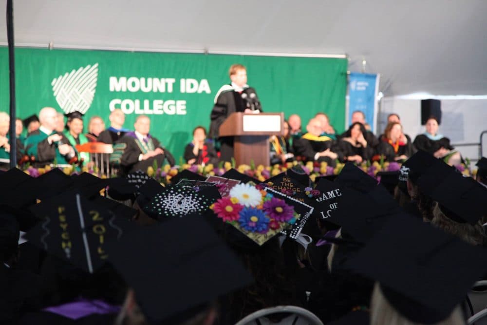 A photo from a graduation ceremony at Mount Ida College. (Courtesy Mount Ida via Facebook)