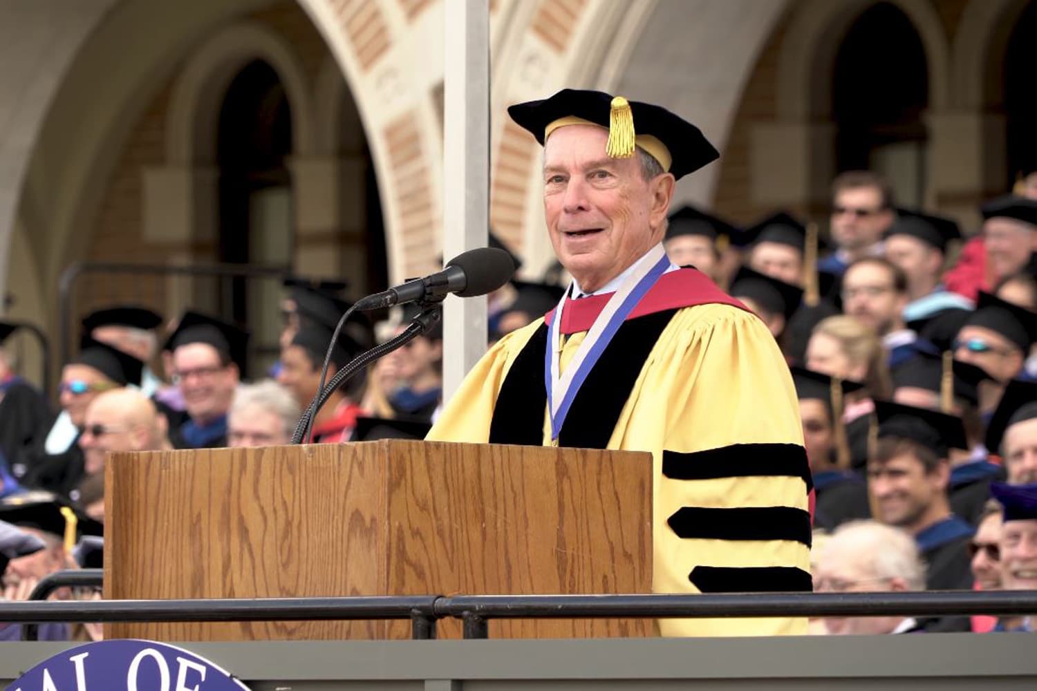 Michael Bloomberg At Rice University Commencement 'Honesty Matters