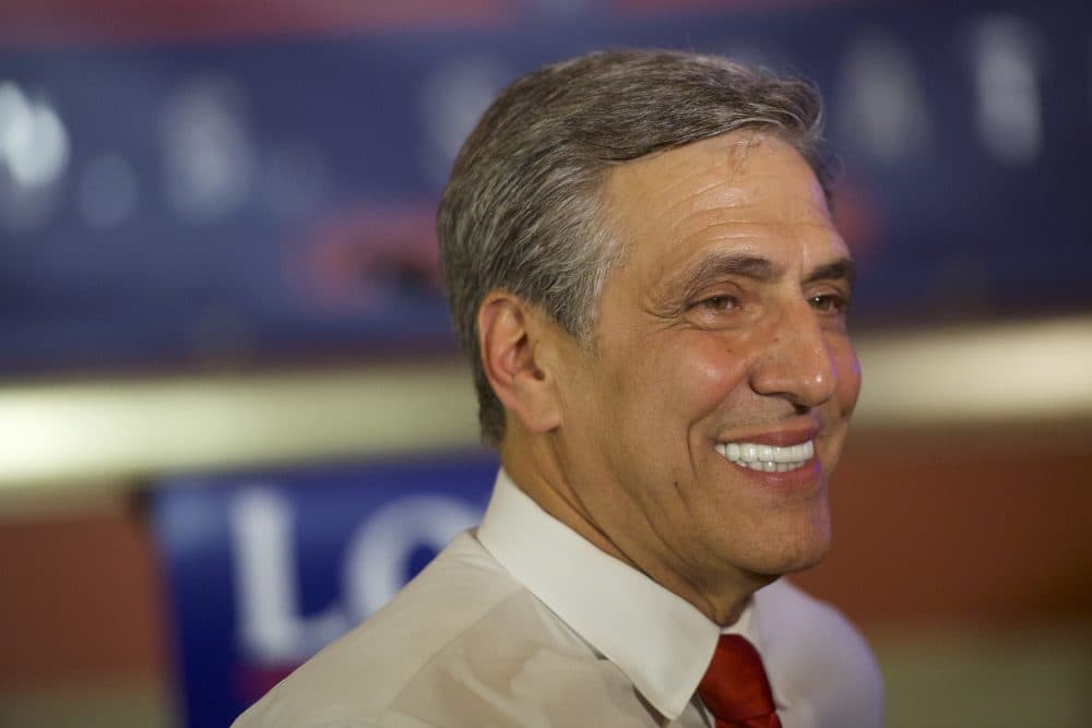 U.S. Congressman Lou Barletta (R-Penn.) gives an interview with the media after his victory in the 2018 Pennsylvania Primary Election for U.S. senator on May 15, 2018 in Hazleton, Penn. (Mark Makela/Getty Images)