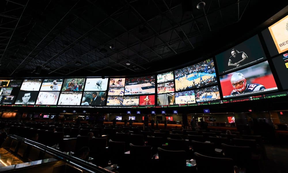 The Race & Sports SuperBook at the Westgate Las Vegas Resort & Casino before 400 proposition bets for Super Bowl LI between the Atlanta Falcons and the New England Patriots were posted on Jan. 26, 2017 in Las Vegas. (Ethan Miller/Getty Images)