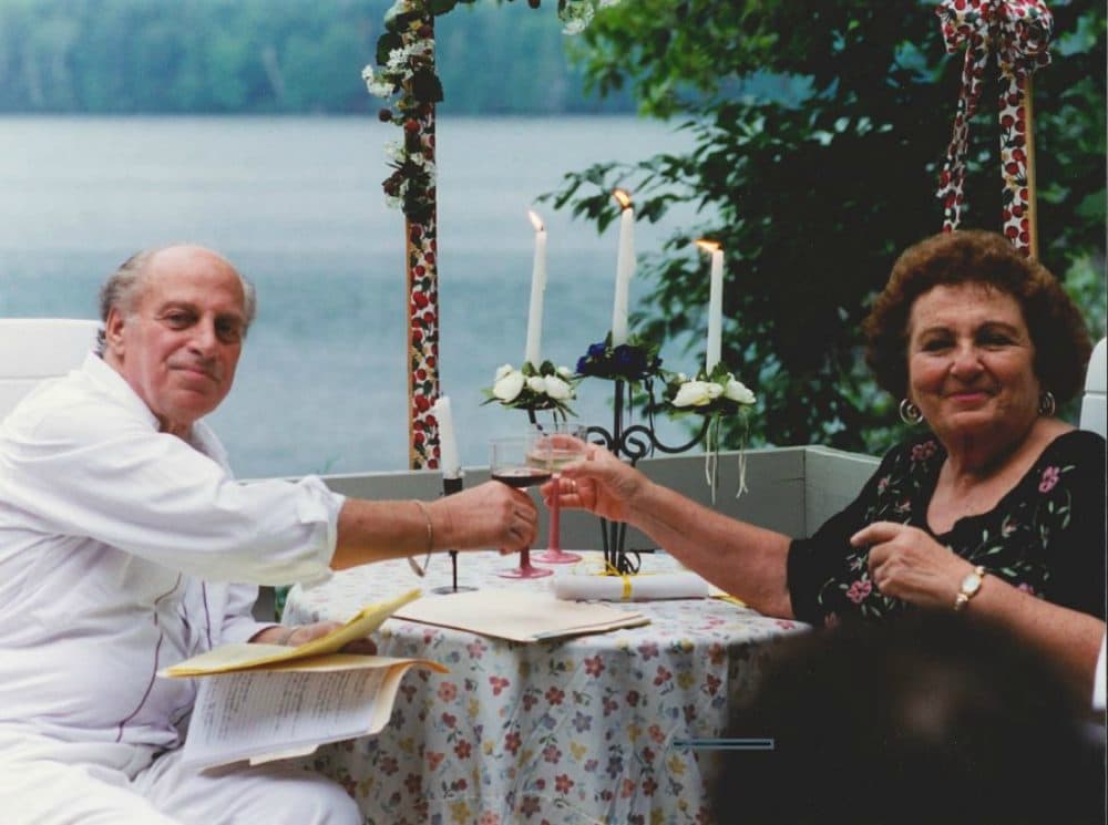 The author's parents pictured at their 50th anniversary celebration. (Courtesy of Julie Wittes Schlack)
