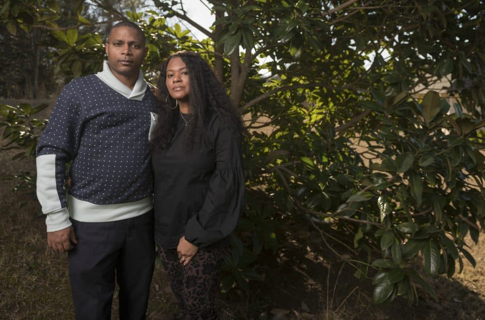 JonJelyn and Tim Savage, seen here at their home in Stockbridge, Georgia, believe that their daughter Joycelyn is being abused by singer R. Kelly. (Courtesy of Michael A. Schwarz for the Washington Post) 