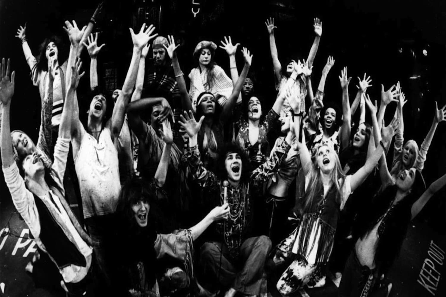 The cast of &quot;Hair&quot;. (Courtesy Playbill)