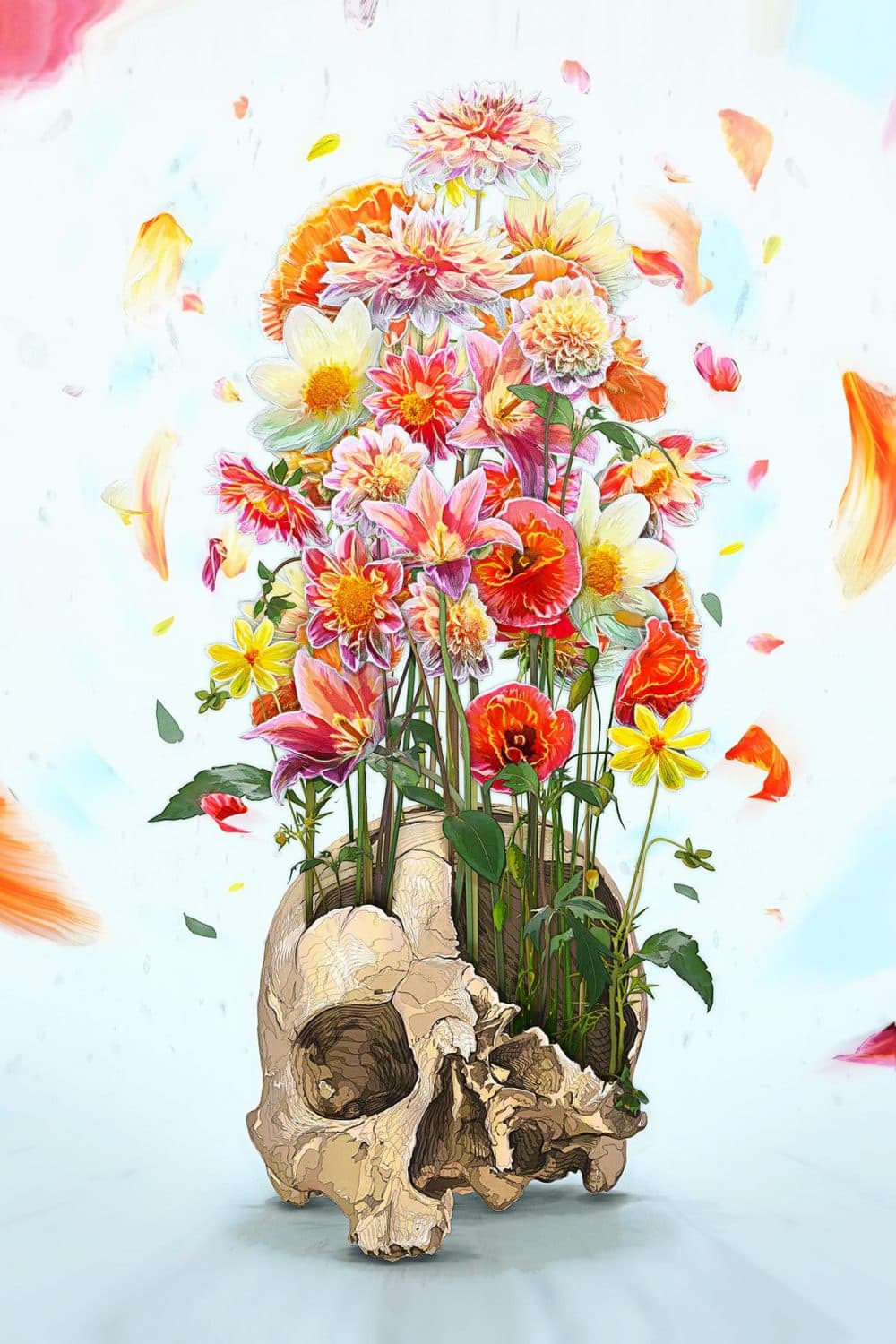 "Life after death," digital illustration, 7000x10,000. (Courtesy u/iamrtb)